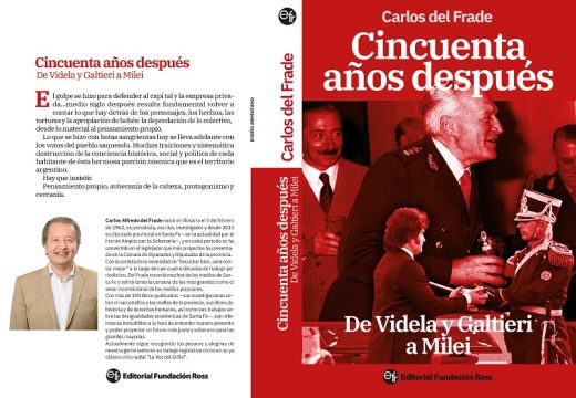Carlos del Frade Presenta Nuevo Libro: «Cincuenta Años Despues -De Videla y Galtieri a Milei»