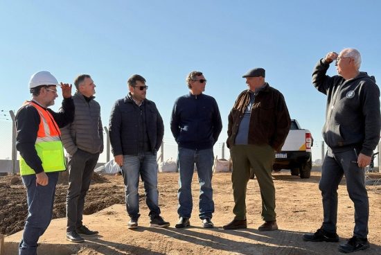 Verdecchia y Giacosa recorrieron el avance del Gasoducto Ruta 20.