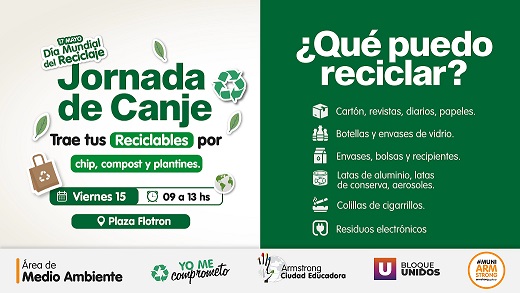 Sumate al canje «Yo me Comprometo»! Traé tus reciclables y llevate semillas, compost y plantines.