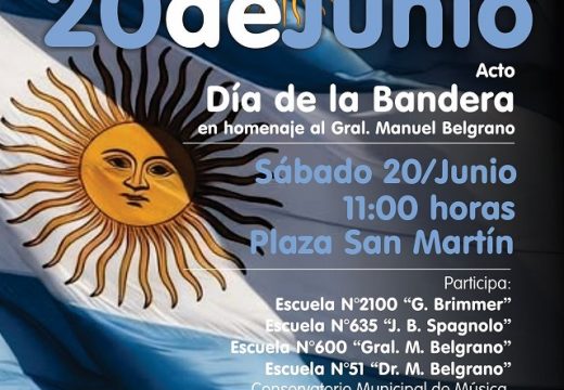 Armstrong se prepara para celebrar el Día de la Bandera y acompañar la promesa de los alumnos de 4° grado.