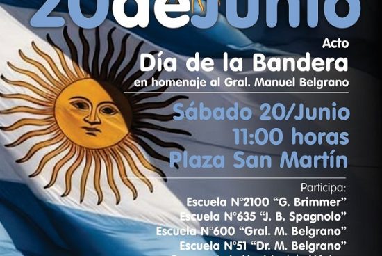 Armstrong se prepara para celebrar el Día de la Bandera y acompañar la promesa de los alumnos de 4° grado.
