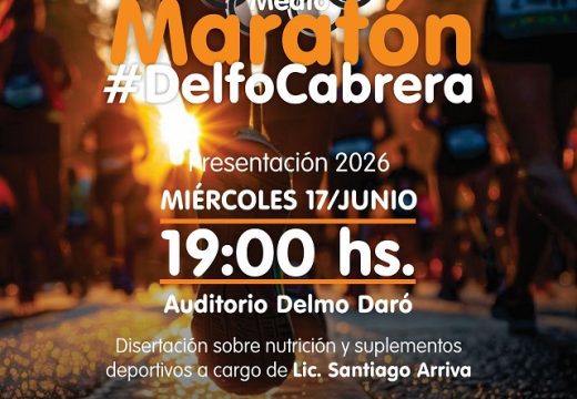 Armstrong. Presentación oficial de la 22° media maratón Delfo Cabrera.