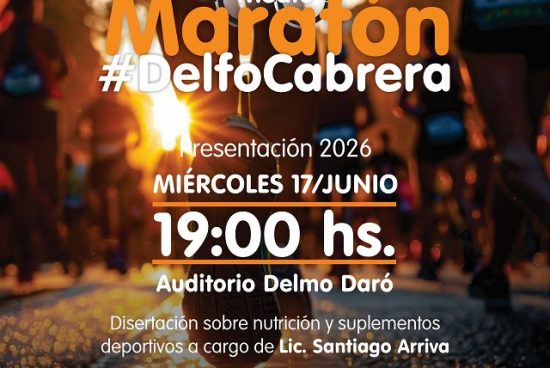 Armstrong. Presentación oficial de la 22° media maratón Delfo Cabrera.