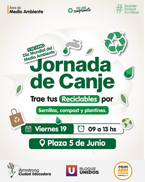 Convocan a una nueva jornada de canje ambiental en el marco del programa “Yo me comprometo”
