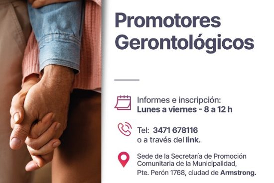 Sumate al cuidado de nuestras personas mayores: abre la inscripción para Promotores Gerontológicos 2026.
