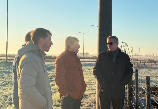 Verdecchia destacó el inicio de una obra histórica para el abastecimiento eléctrico de Montes de Oca.
