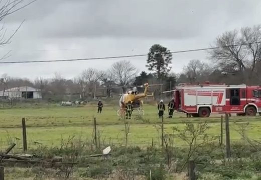 Grave accidente en Fischer y Perón movilizó a los servicios de emergencia.