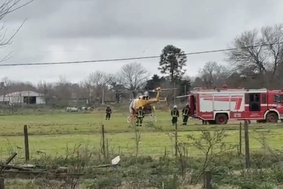 Grave accidente en Fischer y Perón movilizó a los servicios de emergencia.