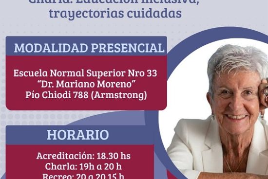 El Nivel Superior de la Escuela N°33 invita a una NUEVA JORNADA DE ACTUALIZACIÓN: “Educación inclusiva, trayectorias cuidadas”.