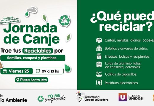 Estudiantes de la Escuela N° 262 se suman con macetas propias a la jornada de canje «Yo me Comprometo».