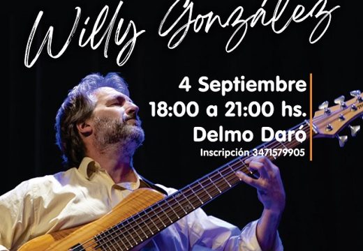 Música popular e improvisación: Máster de ensamble gratuito con Willy González en Armstrong.