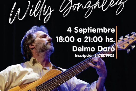 Música popular e improvisación: Máster de ensamble gratuito con Willy González en Armstrong.